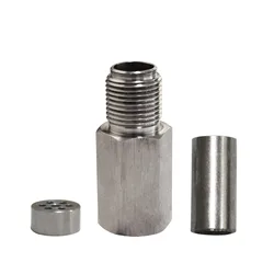 Oxygen Sensor Adapter Car Check Engine Light Fix Catalytic Mesh Oxygen O2 Sensor Spacer Adapter Catalytic Converter Universal