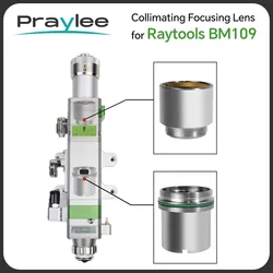Praylee Raytools Fiber Laser Collimating Focusing Lens With Lens Holder BM109 3KW D28 F100 F125 F150 Laser Cutting Head Parts