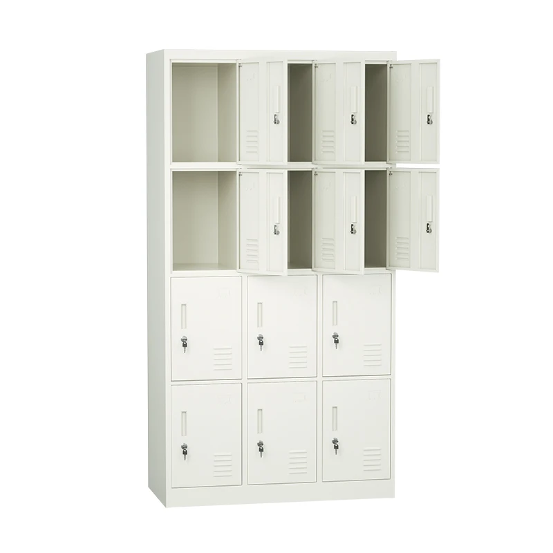 6/9/12/15/18 Doors steel locker Cabinetsteel wardrobe Metal Locker Cabinet, Gym Locker Clothes Storage Cabinet Staff Workshop