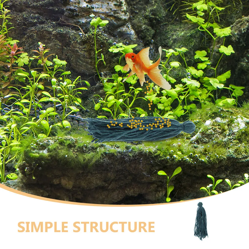 

10pcs Fish Spawning Mop Breeding Tool for Aquarium Tank Floating Yarn Barrel Egg Attachment Increase Reproduction Rate