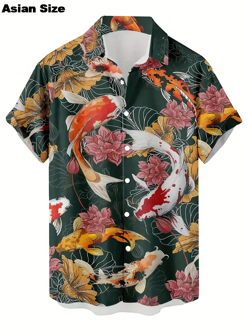 

Cartoon Animal Graphic Men's Funny Shirt 3D Print Quick Dry Short-sleeved Tops Casual Men Clothes Summer Street Fashion Shirts