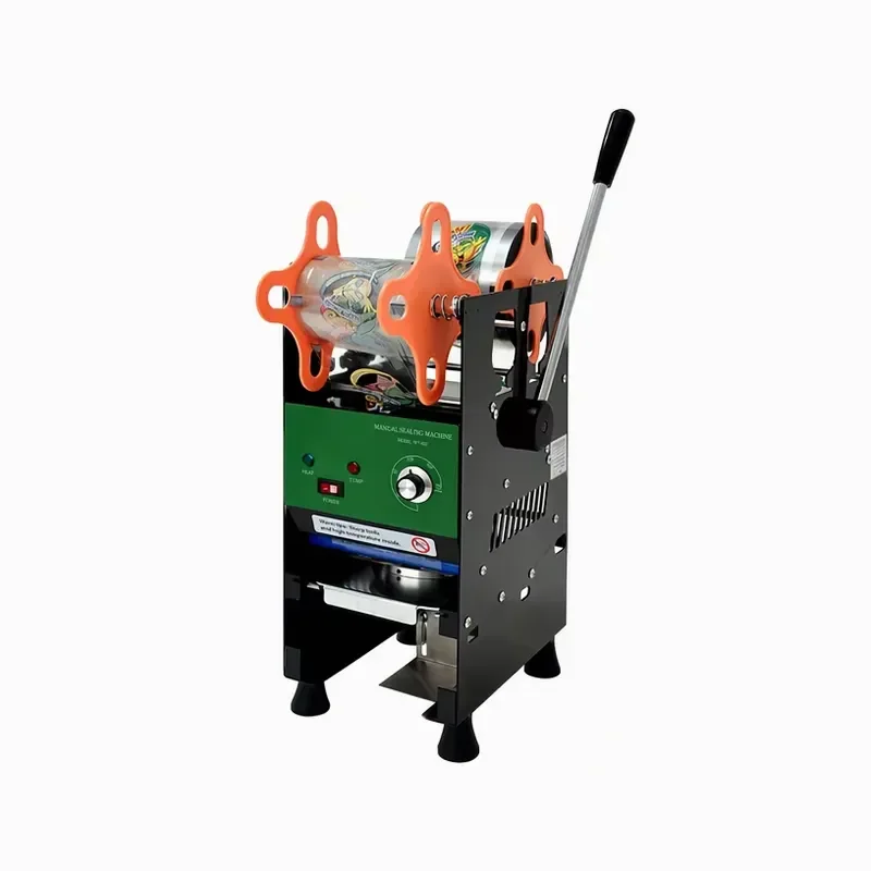 Semi Automatic Cup Sealing Machine Manual Beverage Sealer for Milk Tea Shop Juice Soy Milk Commercial Use Easy Operation