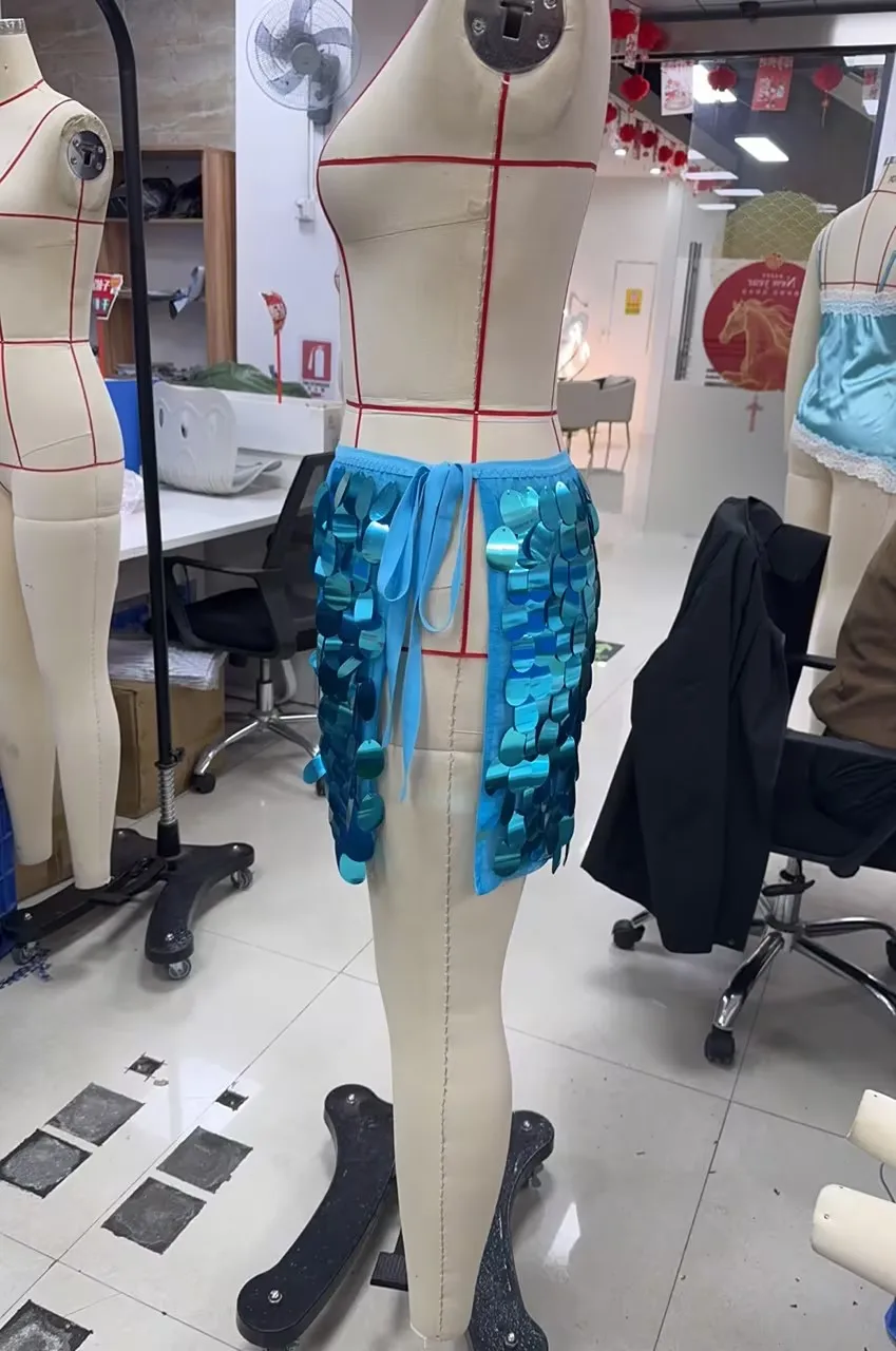 

Женские модные мини-юбки с пайетками, короткие юбки с завязками по бокам, летние облегающие юбки для вечеринок, уличная одежда