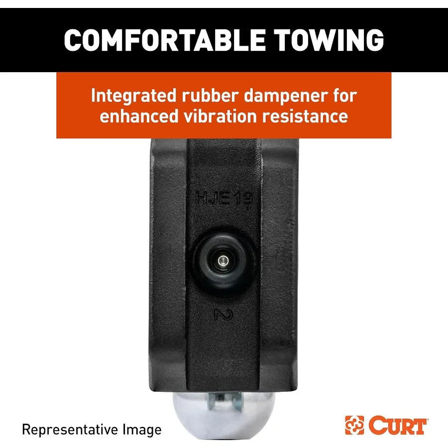 45939 Soporte de bola de enganche de remolque ajustable HD DeepDrop con bola doble para aplicaciones de remolque de alta resistencia 21 2 vástago de capacidad hasta t