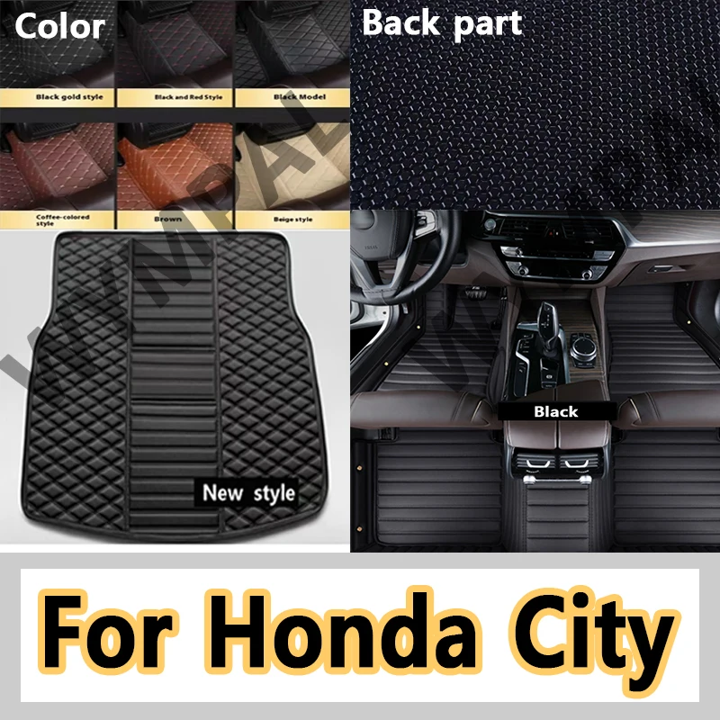 

Роскошные автомобильные коврики для Honda City 2008 ~ 2014 авто роскошные кожаные мужские и женские автомобильные коврики