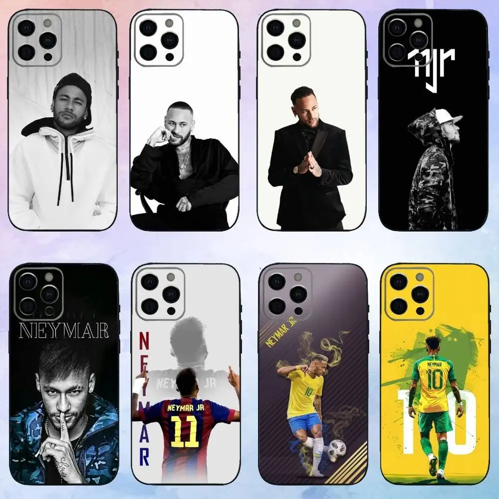 

Cool Football Sport N-Neymar_S Phone Case For iPhone17,16,15,14,13,12,11 Plus,Pro Max Soft Black Cover