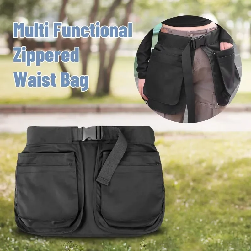 Outdoor Waist Pack Bag Pack for Men Women Hip Bum Bag with Adjustable Strap for Outdoors Workout Traveling Casual Running Hiking
