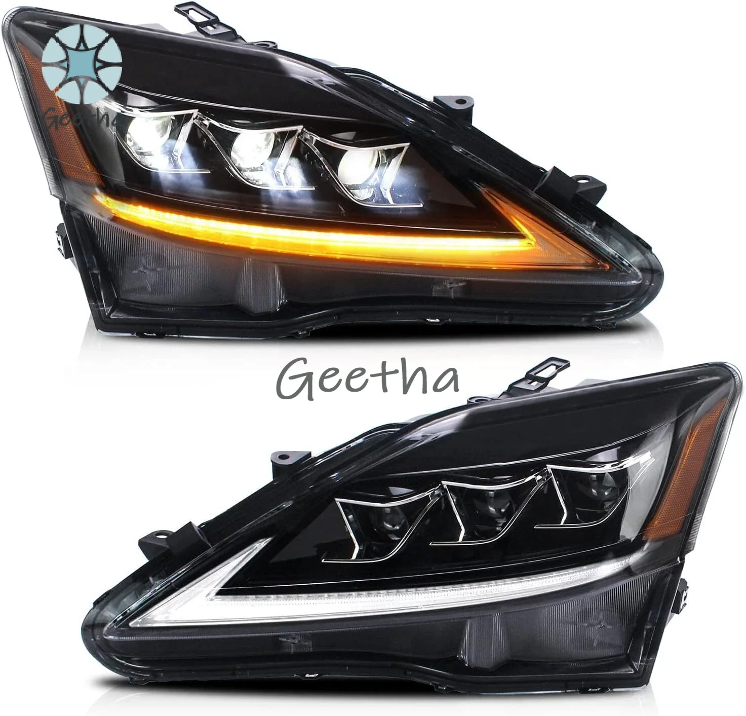 

For Full LED Headlights 12V Plug & Play for Lexus IS 250 IS 350 IS F 2006-2013 W/Sequential DRL Projector Headlamps