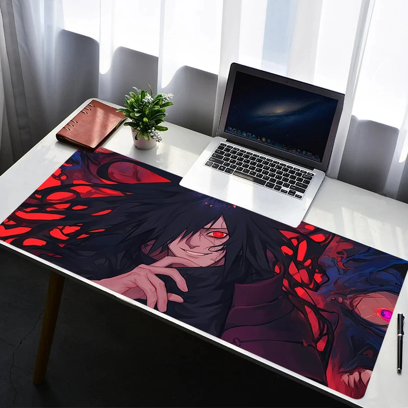 

Mouse Pad Non Slip Rubber Mousepad Laptop Gamer Cabinet Keyboard Pad Office Computer Gaming Desk Naruto Uchiha Madara Mouse Mat