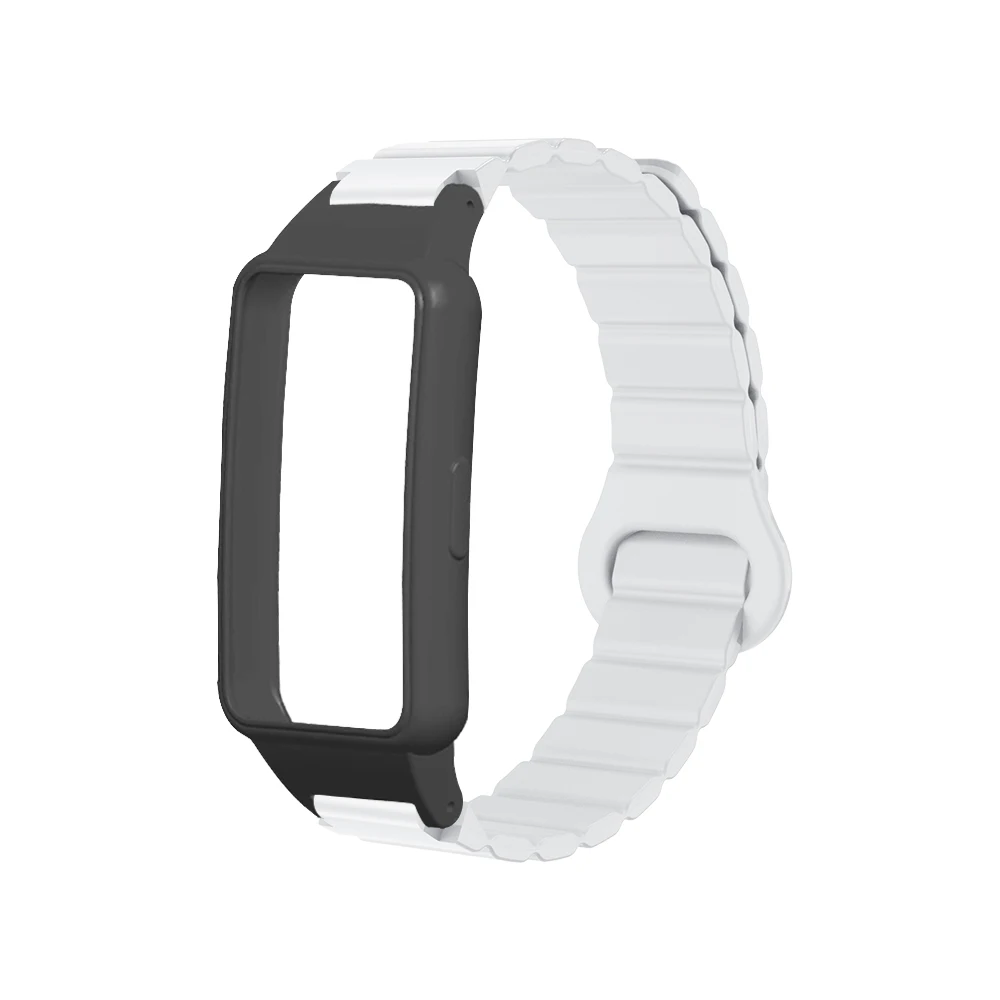 

Magnetic Loop Strap + Soft Case For Huawei Band 6/6Pro/6NFC/7 & Honor Band 6/7 Quick Release Replacement Sport Smart Watch Band