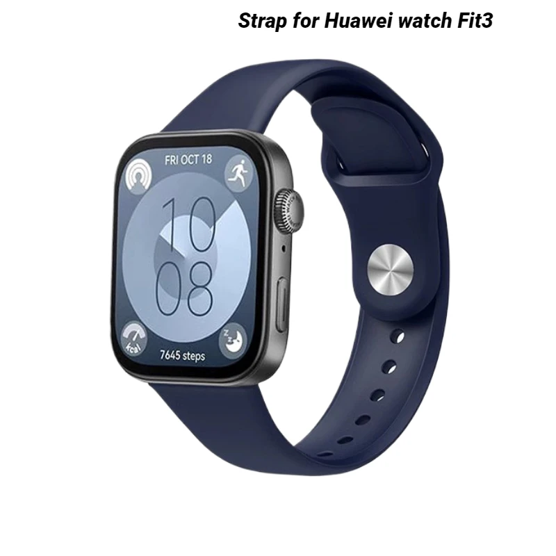 Silicone Strap for Huawei watch Fit3 Sport Watchband For HUAWEI Watch Fit 3 Smartwatch Correa Bracelet Woman Man Wristband