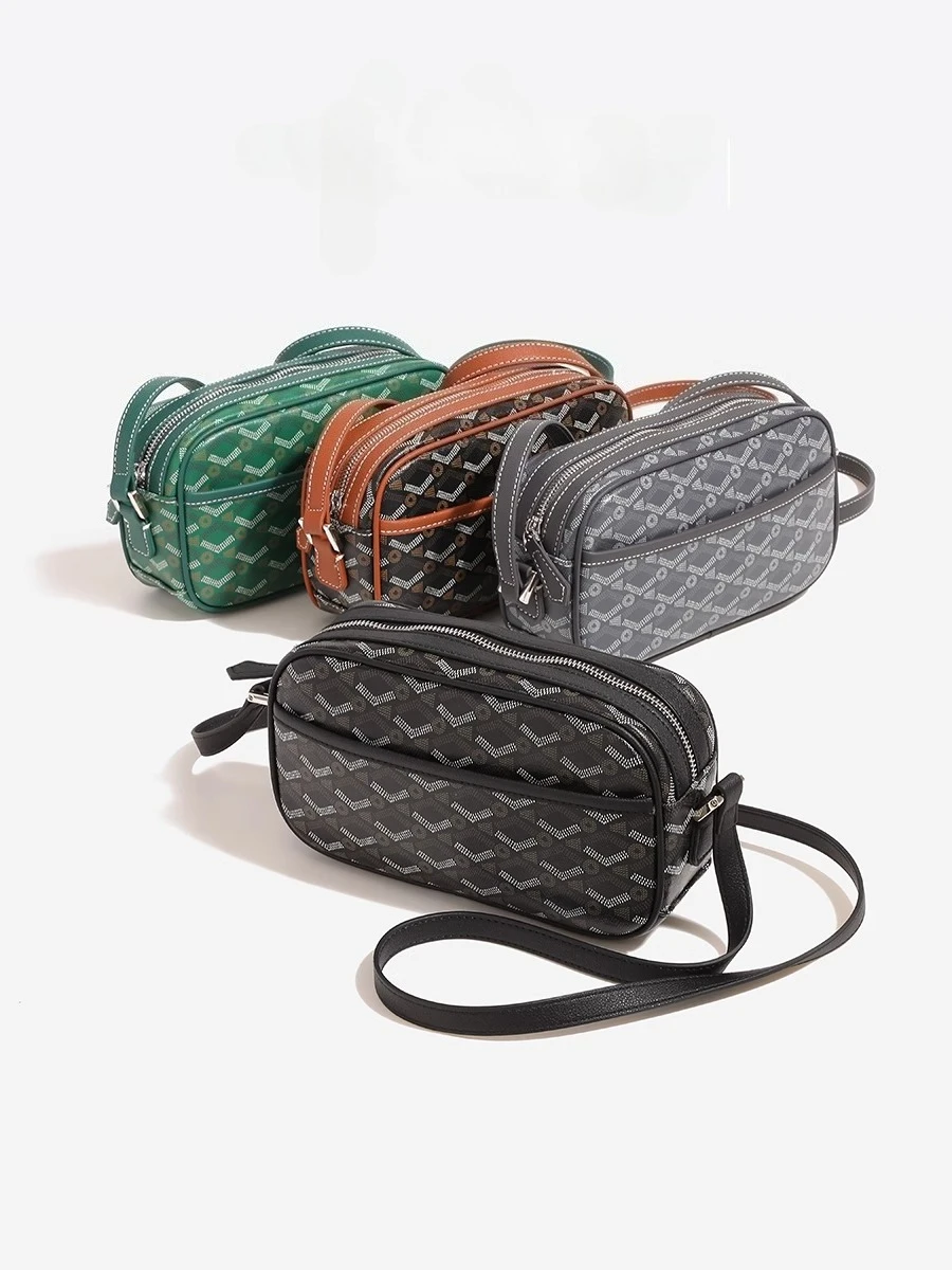 Luxury Designer Bags with Classic Letter Printing Vintage and Portable Dog Tooth Crossbody Waist Han