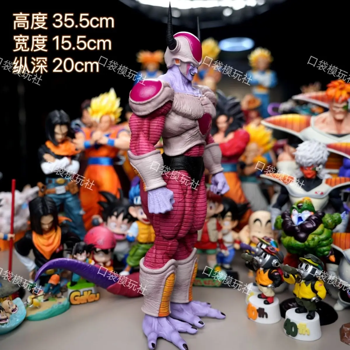 Dragon ball figura frieza figuras forma segunda plataforma frieza estatueta estátua modelo boneca coleção mesa decoração brinquedo presente de aniversário