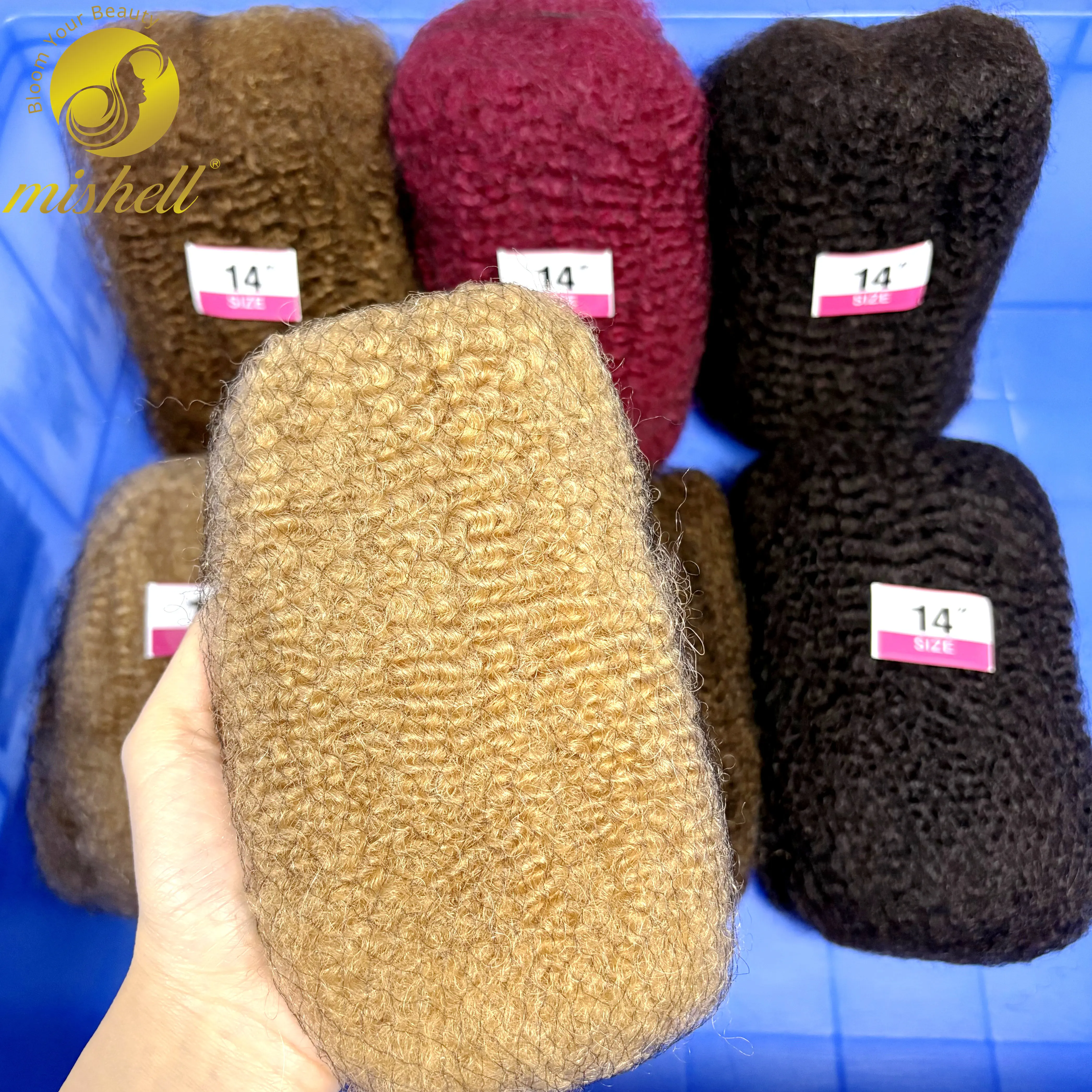 Colored 4C Afro Kin… - image