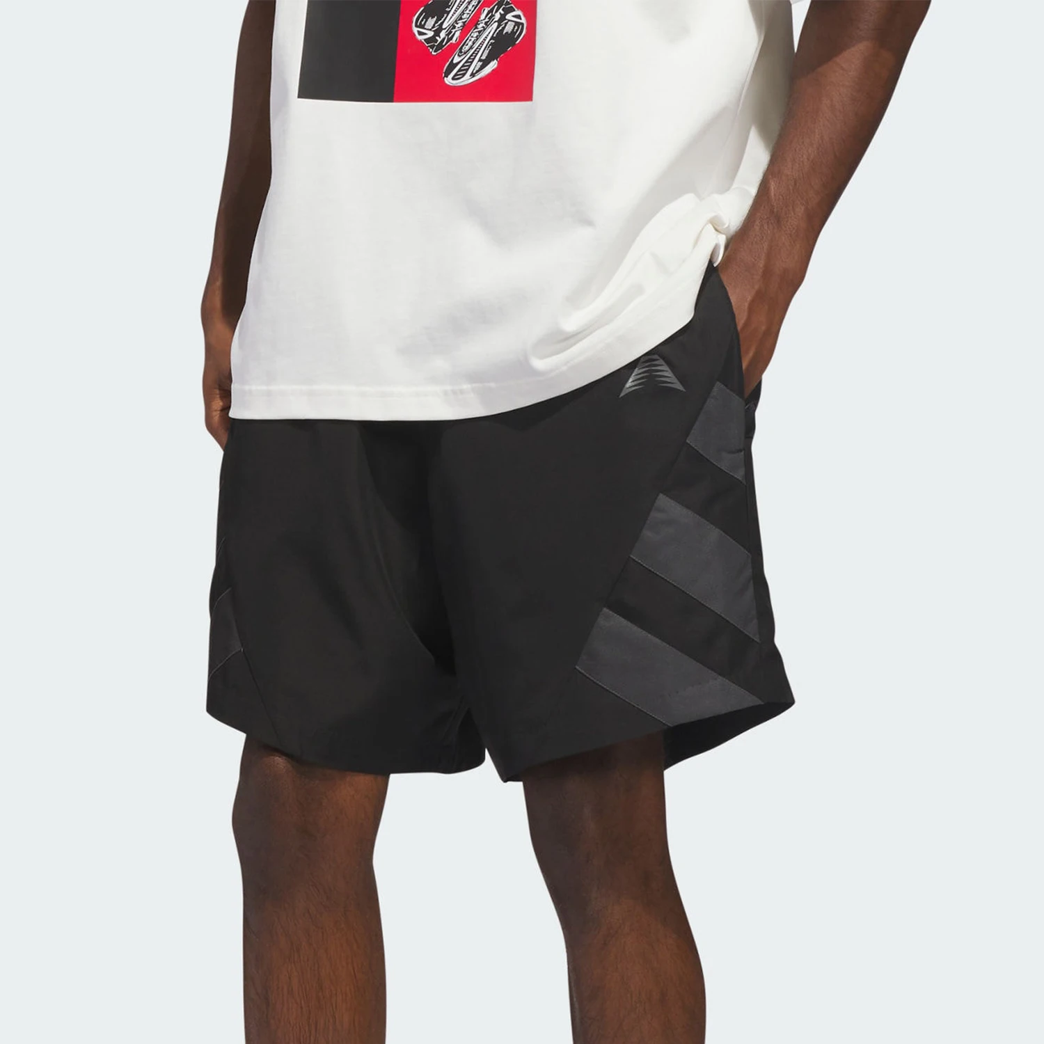 Adidas genuine Edwards series new men's black basketball shorts KH1706
