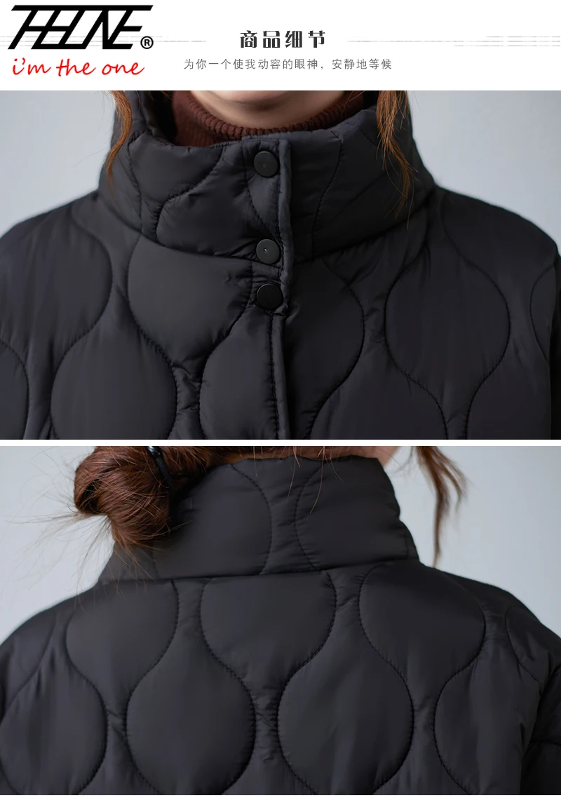 THHONE New Winter Parkas Women 2025 Jacket Padded Thicken Clothes for Women's Casual Coat Warm Korean Style Loose Solid Tops 5