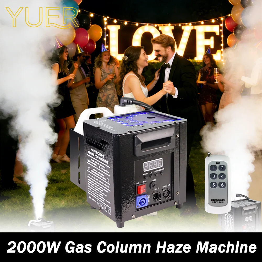 

Газовая колонна с LED RGB-подсветкой 2000 Вт, высота распыления 8 метров, DMX-управление, пульт дистанционного управления для дискотек, вечеринок, свадеб, танцев.