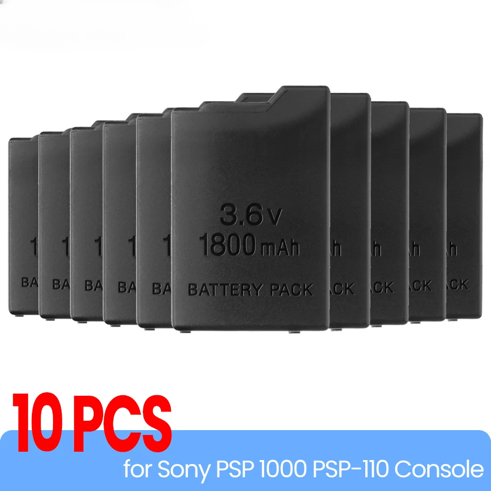 For Sony PSP 1000 PSP-110 Game Console OSTENT 2/5/10pcs Real 1800mAh 2200mAh 3.6V Lithium Rechargeable Battery Pack Replacement