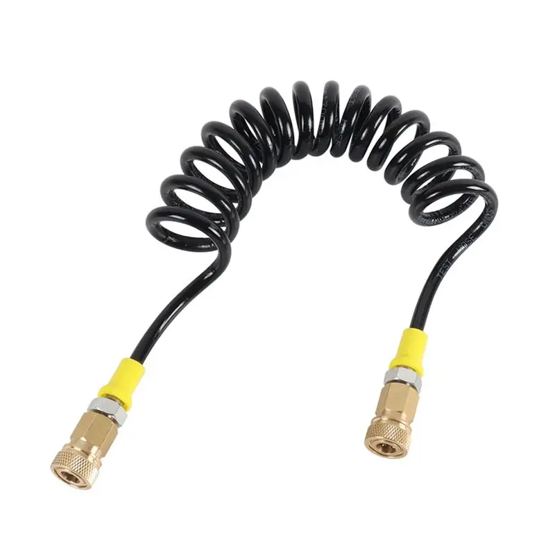 [NEW!A08R】 Dual Female M10x1 Thread Quick Connect Couplings For High-Pressure 63Mpa Spring Hose