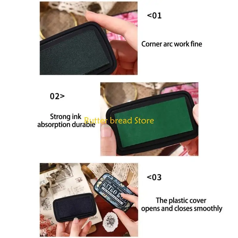 وسادة حبر النسيج W89C لختم المطاط ، وسادة الحبر الحرفية القابلة للغسل لكتاب قصاصات صنع البطاقات ، وسادة الحبر الدائم للخشب ،