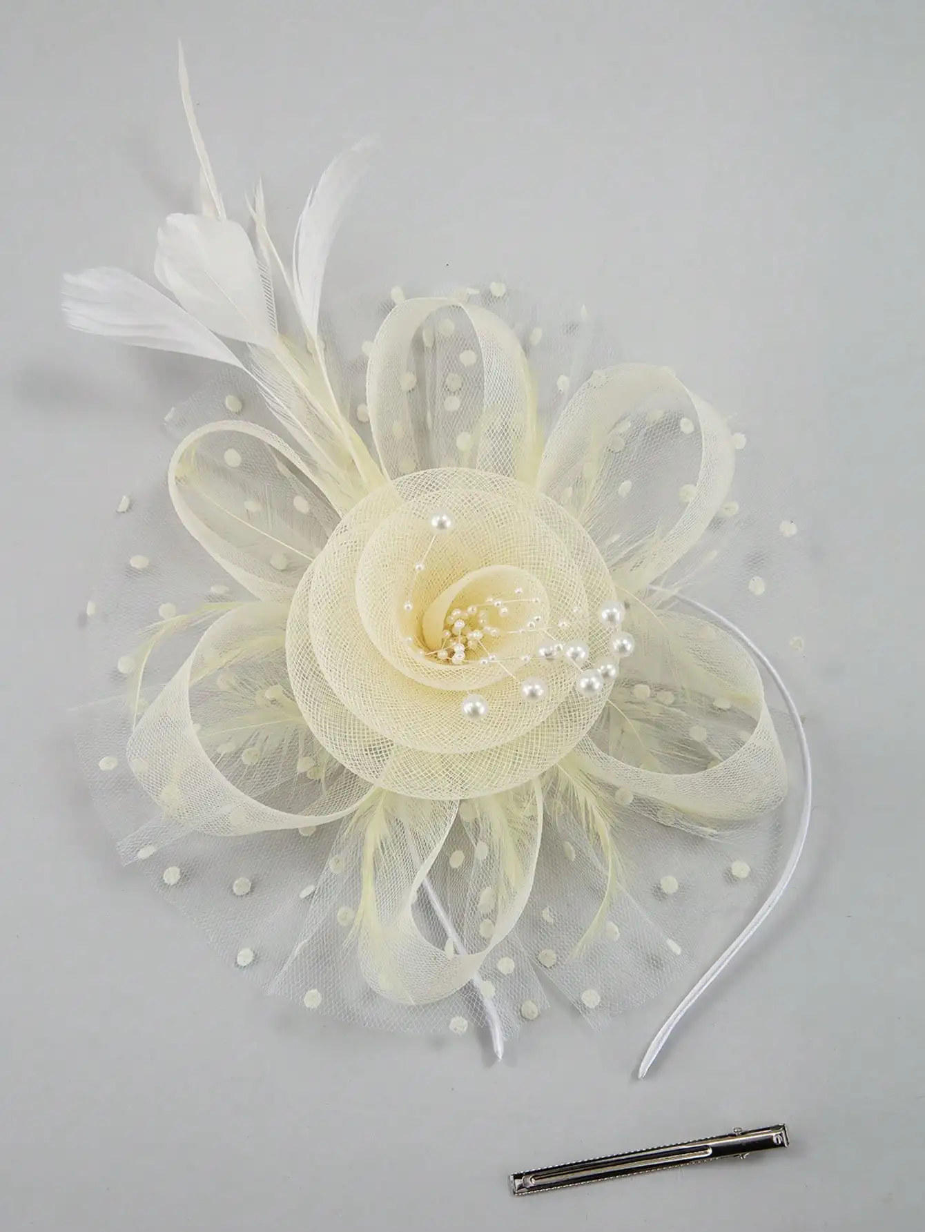 

Женская шляпка для чаепития, шляпка для скачек Кентукки Дерби, аксессуар для волос с цветочным узором, свадебное украшение для головы, 1 шт.