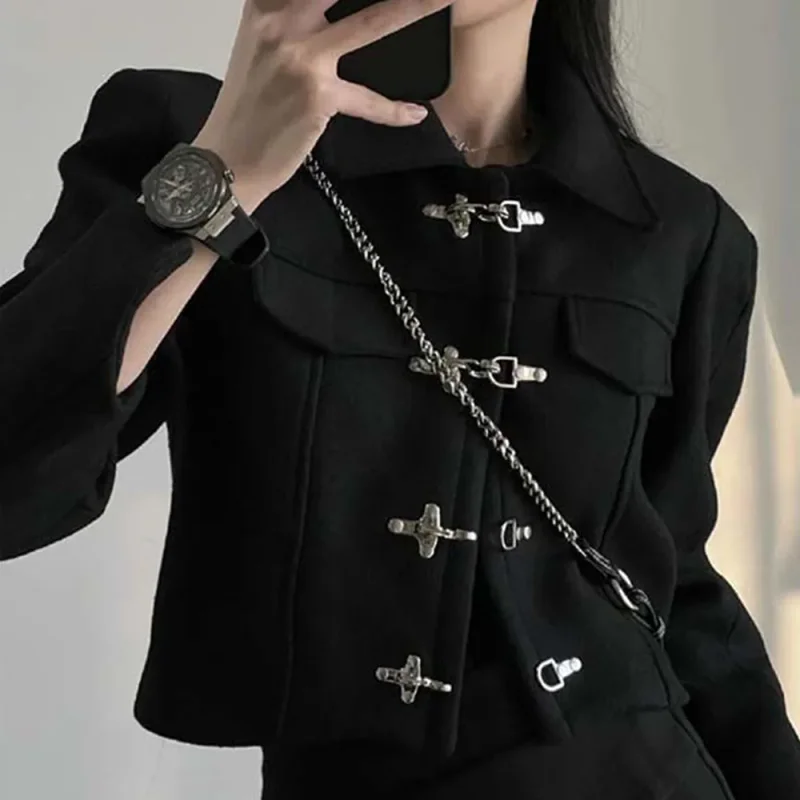 

Spring Autumn Jackets For Women 2025 New Fashion Casual Sexy Short Coat Womens Clothing Ins High Streetwear Clothing Tops Trend