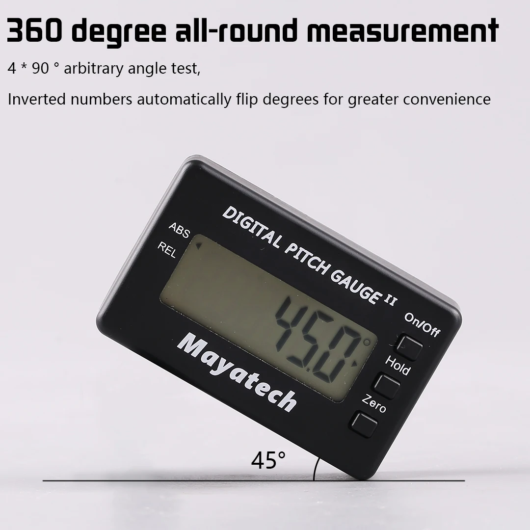 TL90 Digital Pitch Gauge LCD Backlight Display Blades Angle Measurement Tool Pitch Gauge Dropship