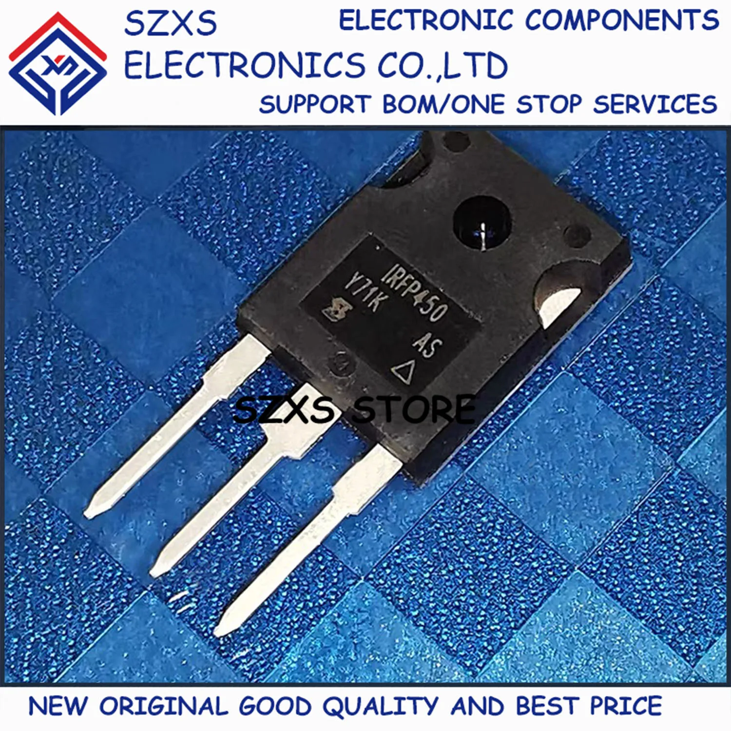New Original 10Pcs IRFP450PBF IRFP450 TO-247 500V 14A MOSFET Field-effect Transistor In Stock Electronic Components Good Quality