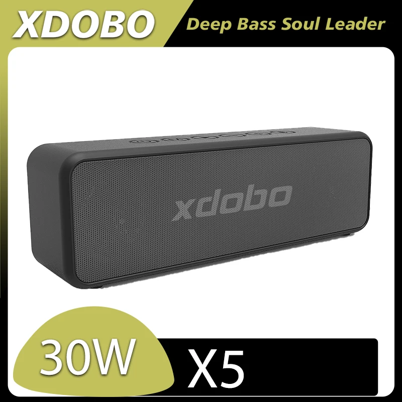 

XDOBO X5 Portable 30W outdoor Bluetooth speaker BT5.0 TWS Loud stereo subwoofer Waterproof wireless subwoofer player TF card/AUX