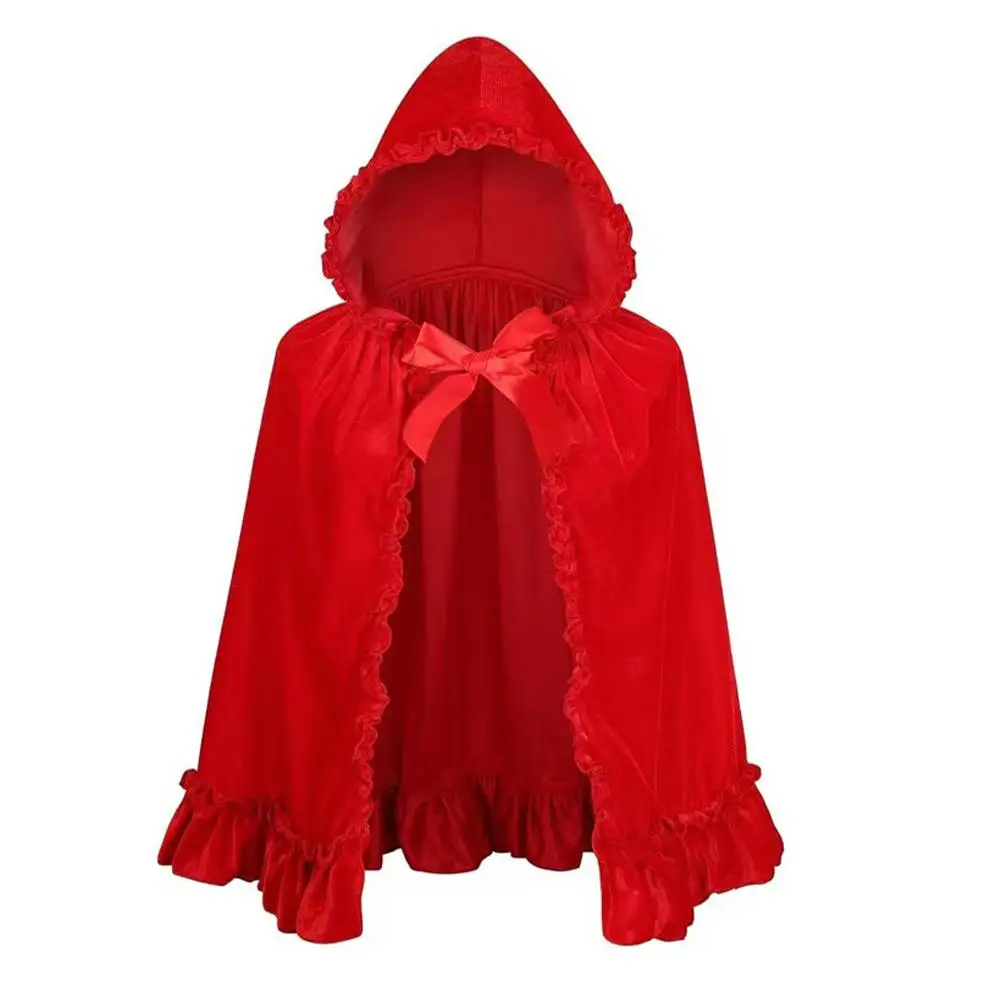Cape Mère Noël en Velours à Capuche – photo 5