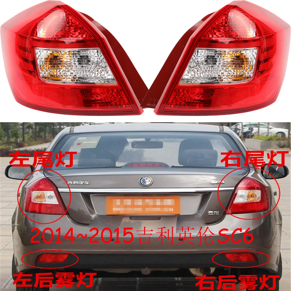 1pcs car accessories bumper tail light Geely emgrand SC6 taillight Taillamp 2014~2015y for Geely emgrand Jingang fog lamp