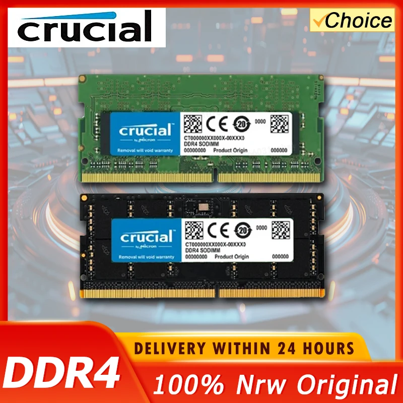 Crucial Notebook Memory RAM DDR4 PC4 Notebook 8GB 16G 32G 2133MHz 2400MHz 2666MHz 3200MHz 1.2V DDR4 For Laptop Notebook Mac Book