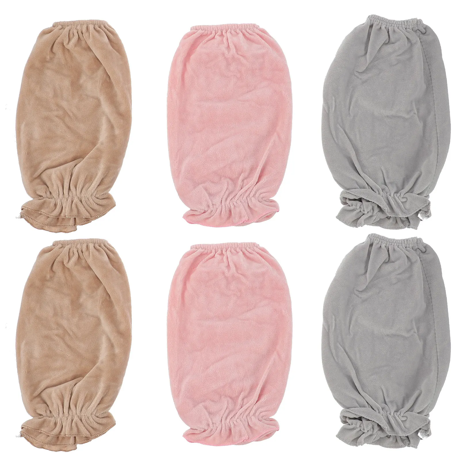 

3 Pairs Anti-fouling Arm Warmers Polyester Oversleeve Easy Clean Comfortable Long Covers For Driving Running Typing Writing