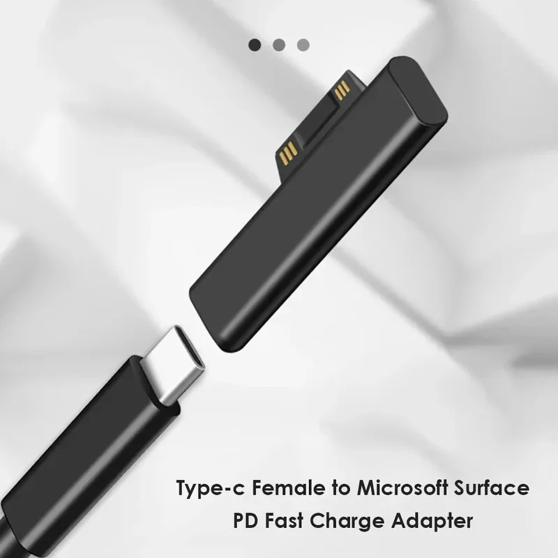 65W/102W PD ชาร์จเร็ว USB C แหล่งจ่ายไฟสำหรับไมโครซอฟต์เซอร์เฟซโปร X 8 7 6 5 4 3 ไปบุ๊คตัวแปลงเครื่องชาร์จสำหรับไมโครซอฟต์