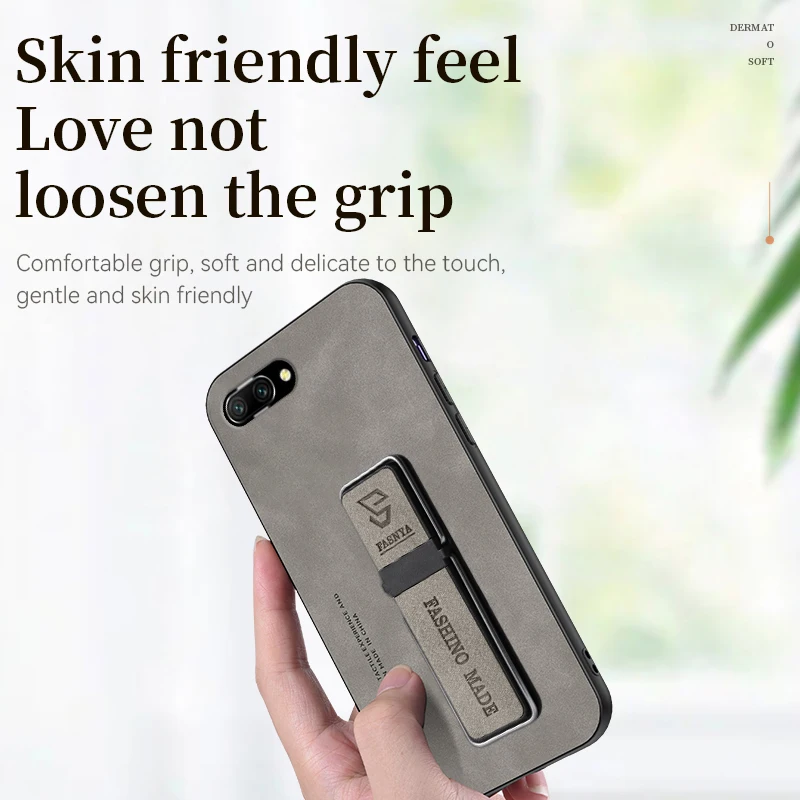 

Leather Case Protection Camera Shockproof Case For Honor 10 Lite Car Magnetic Holder Stand Phone Case For Honor 10i Back Cover