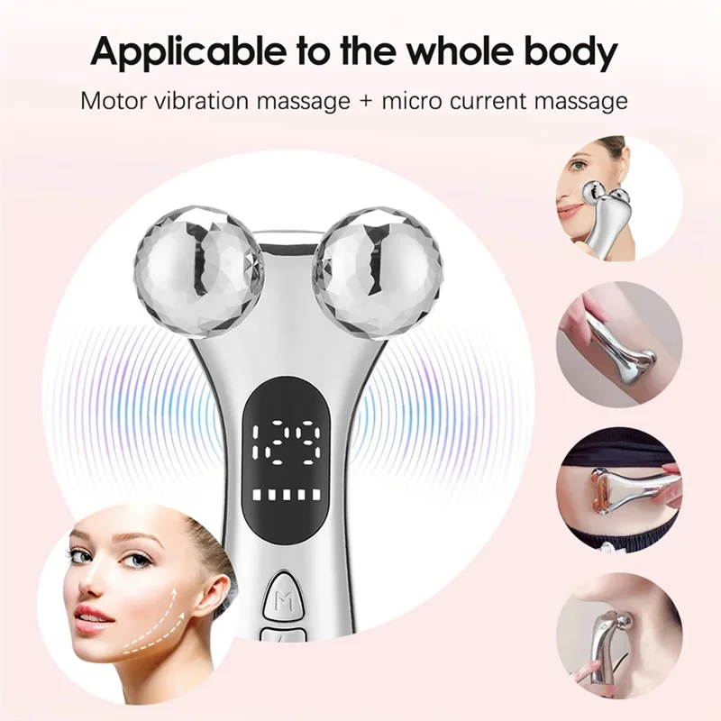 A84G-Facial Beauty Device Electric Facial Slimming Rollor Face Slimming Roller Massager