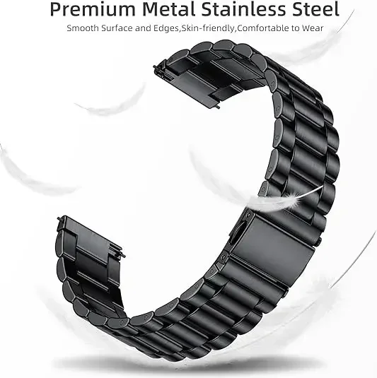 22mm Stainless Steel Strap for Redmi Watch 3 Active Metal Replacement Bracelet for Xiaomi Redmi 3 Active Watch Band Accessories