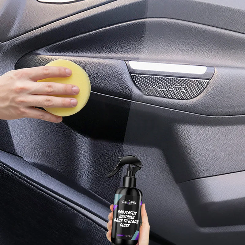 Car Plastic Restore Coating Agent Auto Plastic Rubber Exterior Repair Clean Car Restoration Agent Black Shine Seal Brighten Cars