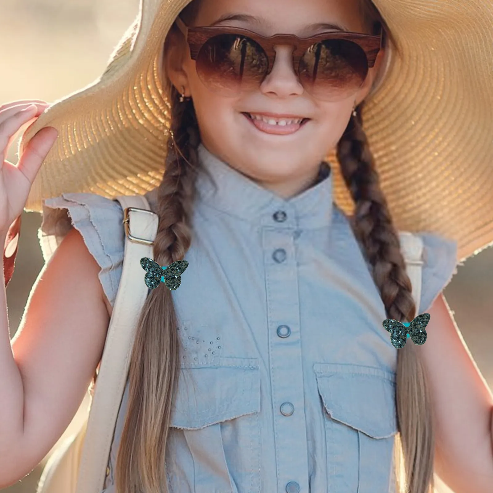 

5 пар высокоэластичных блестящих резинок для волос, блестящие эластичные резинки для хвоста, резинки для волос для детей и девочек