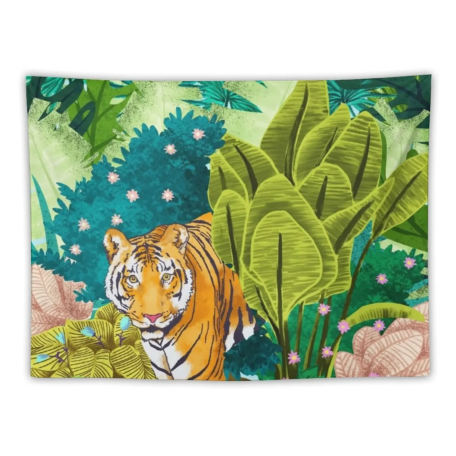 

Jungle Tiger Tapestry Bedrooms Decorations Decoration Bedroom Tapestry