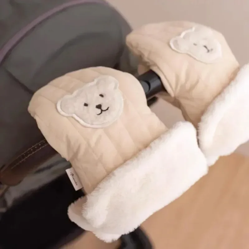 Gants d'hiver imperméables en laine pour poussette de bébé, écharpe à main Electrolux pour bébé, accessoires chauds et antigel