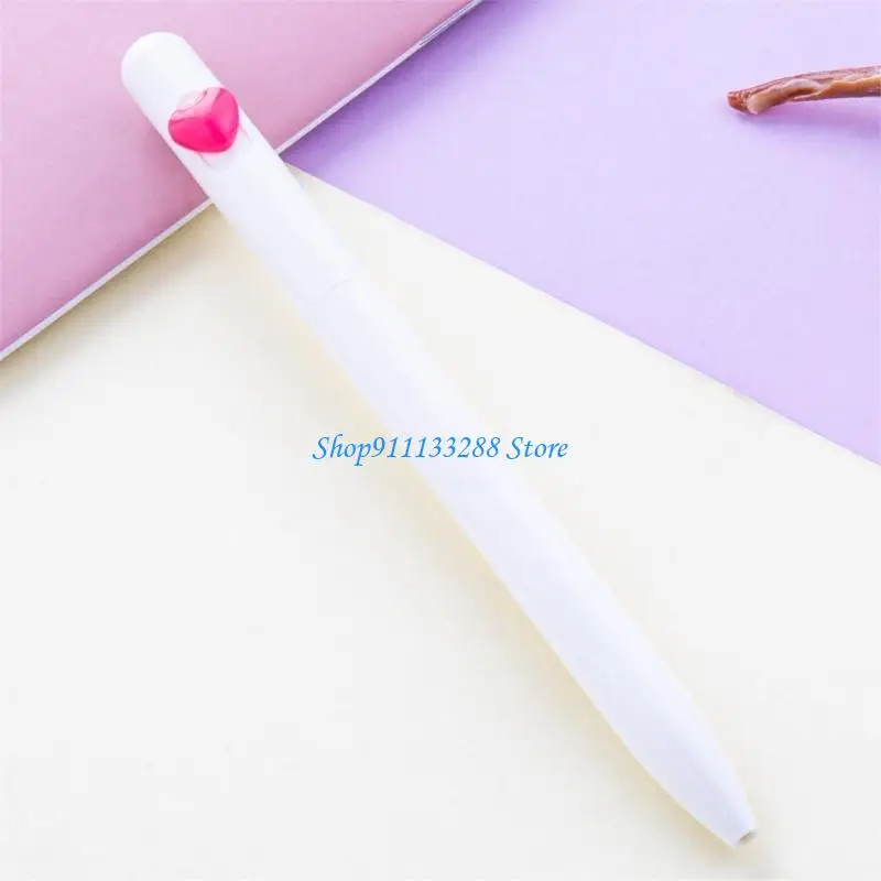 

G88D 10pcs Love Heart Ballpoint Pen Gift Pen 1.0mm Stationery Pen Black Stationery Pen Smooth Writing Pen for Student