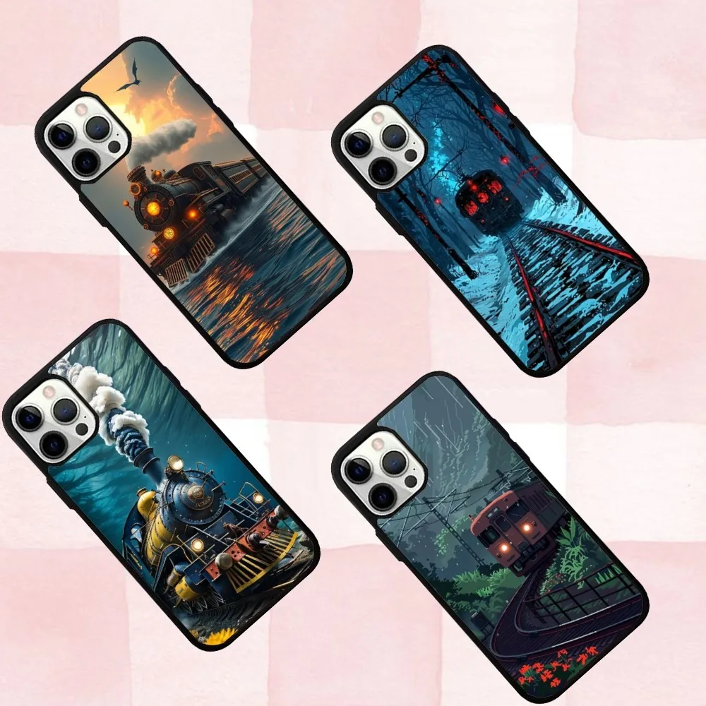 

Cool Train Phone Case For IPhone 16,se4,15,Pro,Max,Case 14,Plus,13,12,11 Magesafe Magnetic Wireless Charge Cover