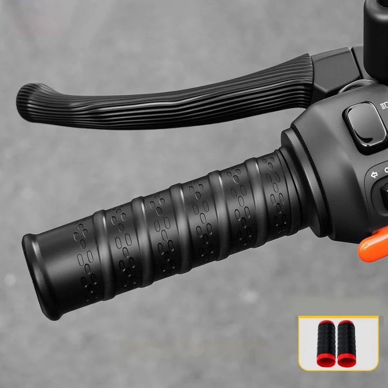 

Чехол на руль мотоцикла, чехлы для тормозов, самоусадочные нескользящие силиконовые чехлы для ручек мотоцикла, защитная крышка для рукавов