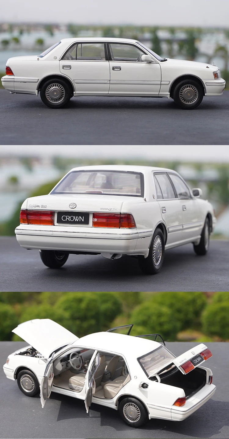 1:18 Qihui Kengfai KF トヨタ クラウン 155 車モデル合金車モデルクラシッククラシックカー