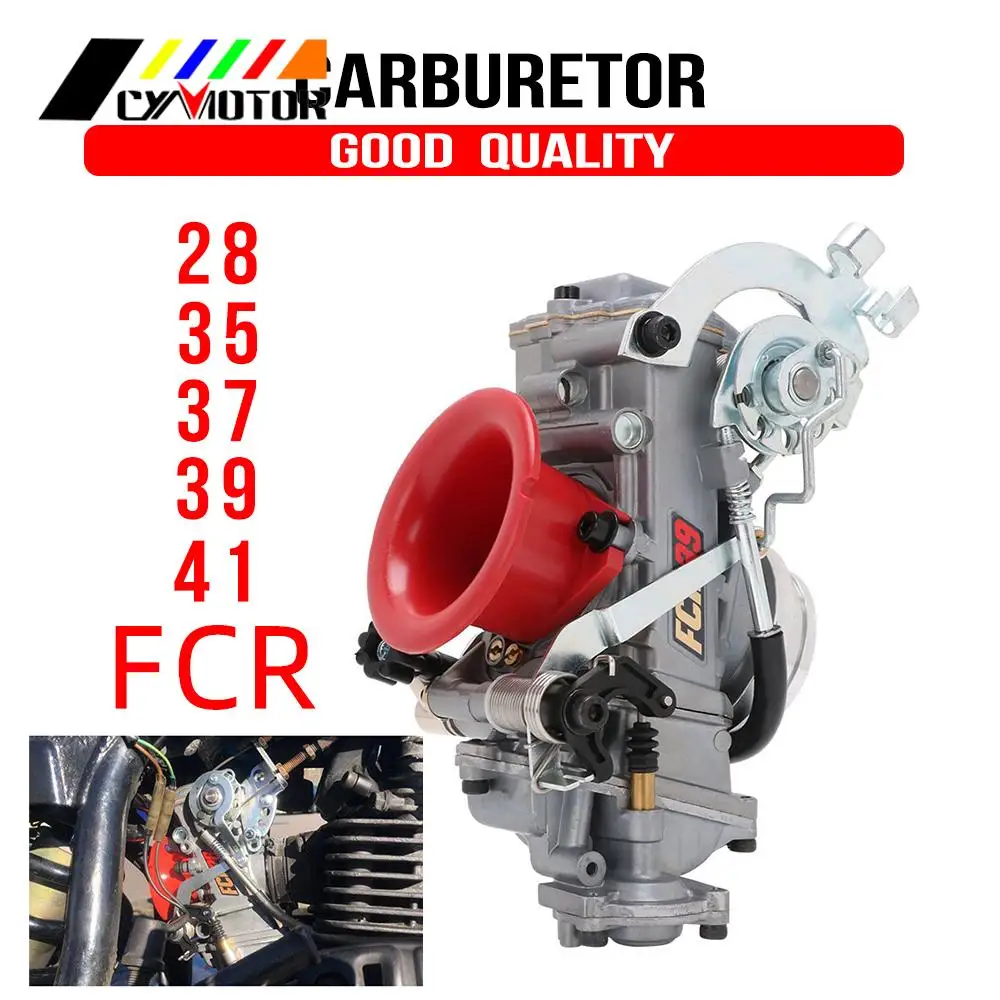 Motorcycle Zinc Alloy Carburetor Carburador FCR 28mm 35mm 41mm Power Jet Universal For Keihin Honda KTM CRF 250cc-450cc