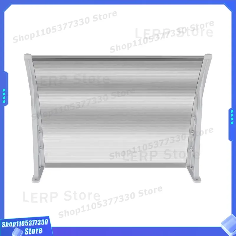 Black Door Window Canopy Patio Cover Awning Outdoor Shelter Rain Sun Protection Shade Roof for Entrance Porch Balcony Outdoor