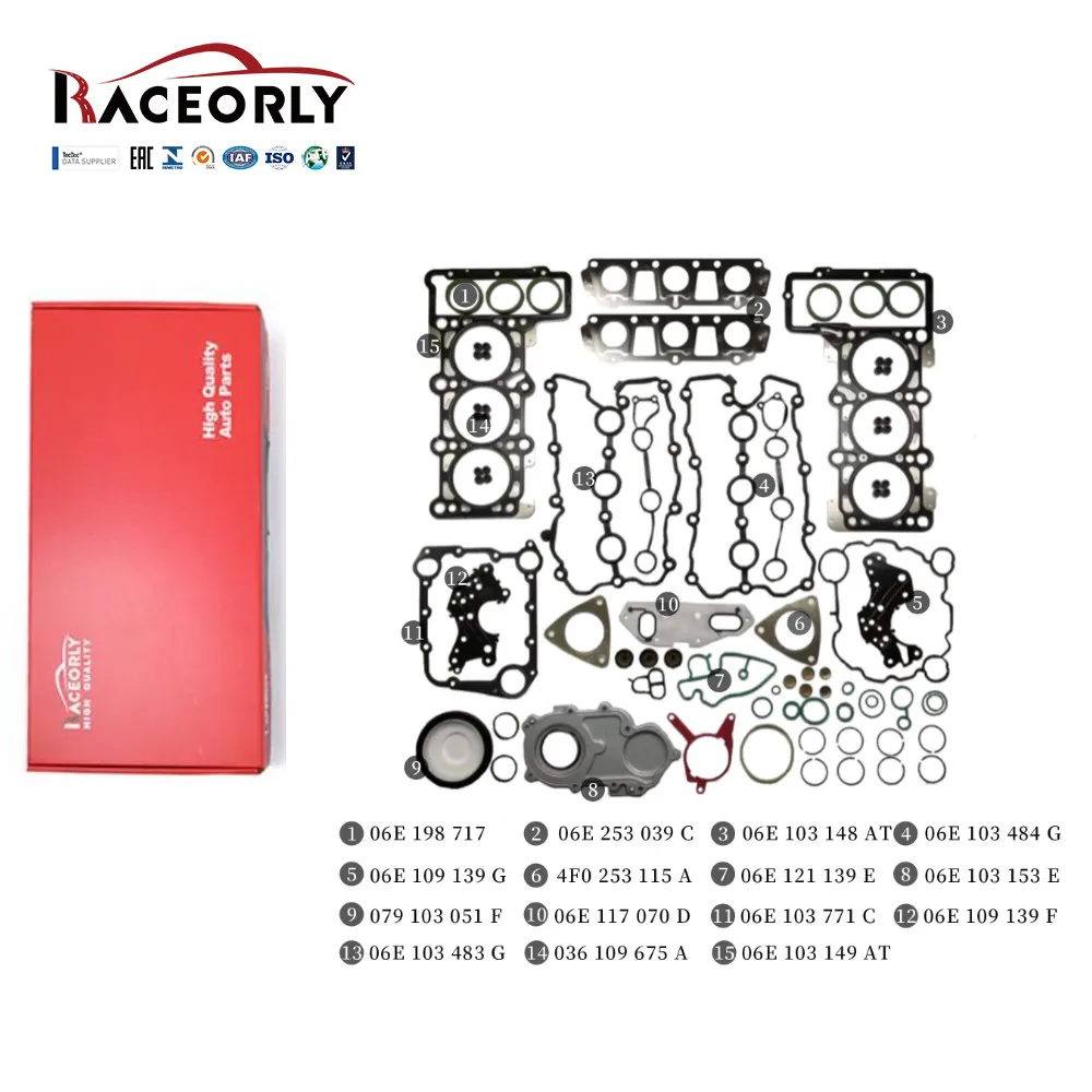

RACEORLY Engine Rebuild Gasket Kit For Audi A4 S4 Avant 2.4L BDW 06E103149P