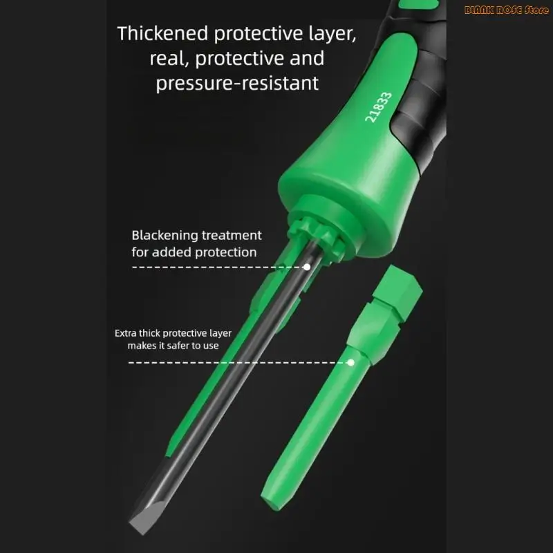 K1AE Professional Double Tip Screwdriver High Torque Electrician Hand Tool