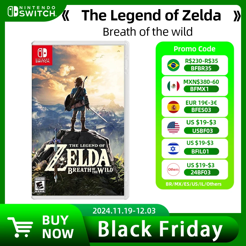 The Legend of Zelda: Breath of the Wild - Nintendo Switch Game Deals Stander Edition Games Adventure Action and RPG Genre